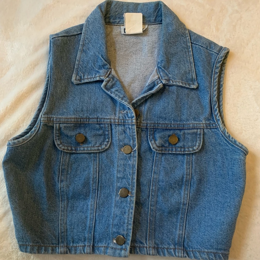 Vintage 90s denim vest